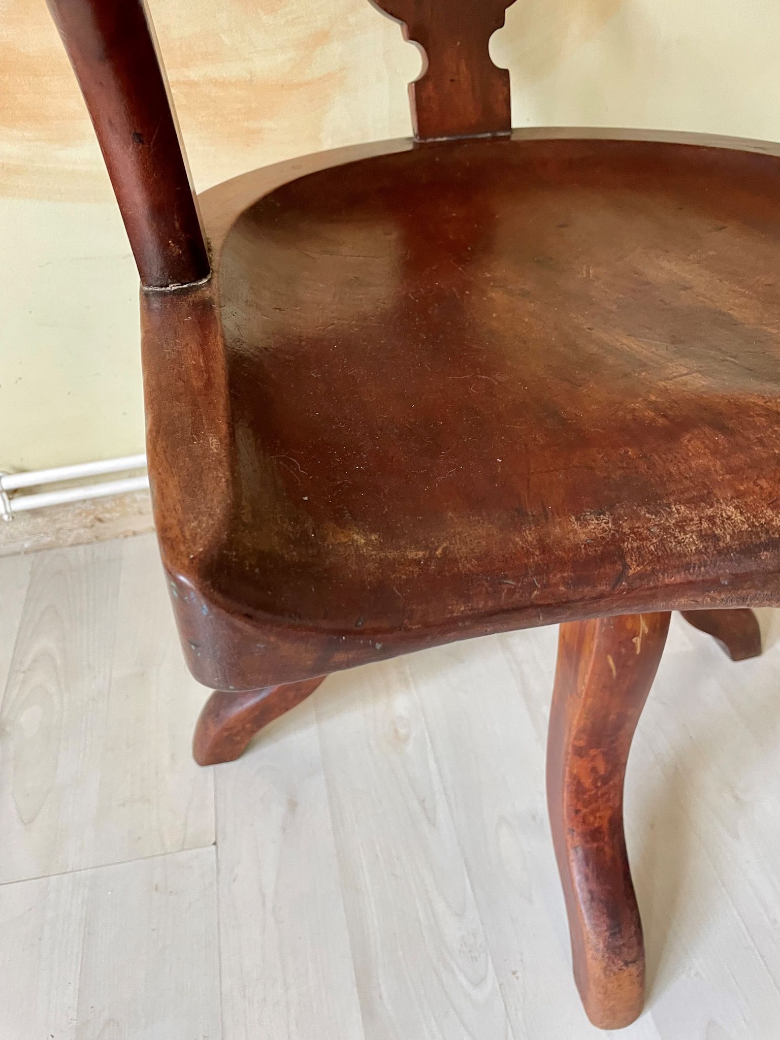Sailor's armchair in swivel teak
