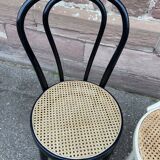 Pair of Viennese bistro chairs Bent wood