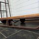 Iron and wood industrial trolley / clothes rack