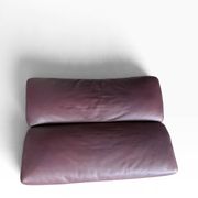 fauteuil en cuir de Sede DS-2030 avec repose-pieds