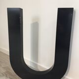 Metal sign letter "U"
