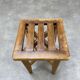 1950s wooden slat stool reconstruction
