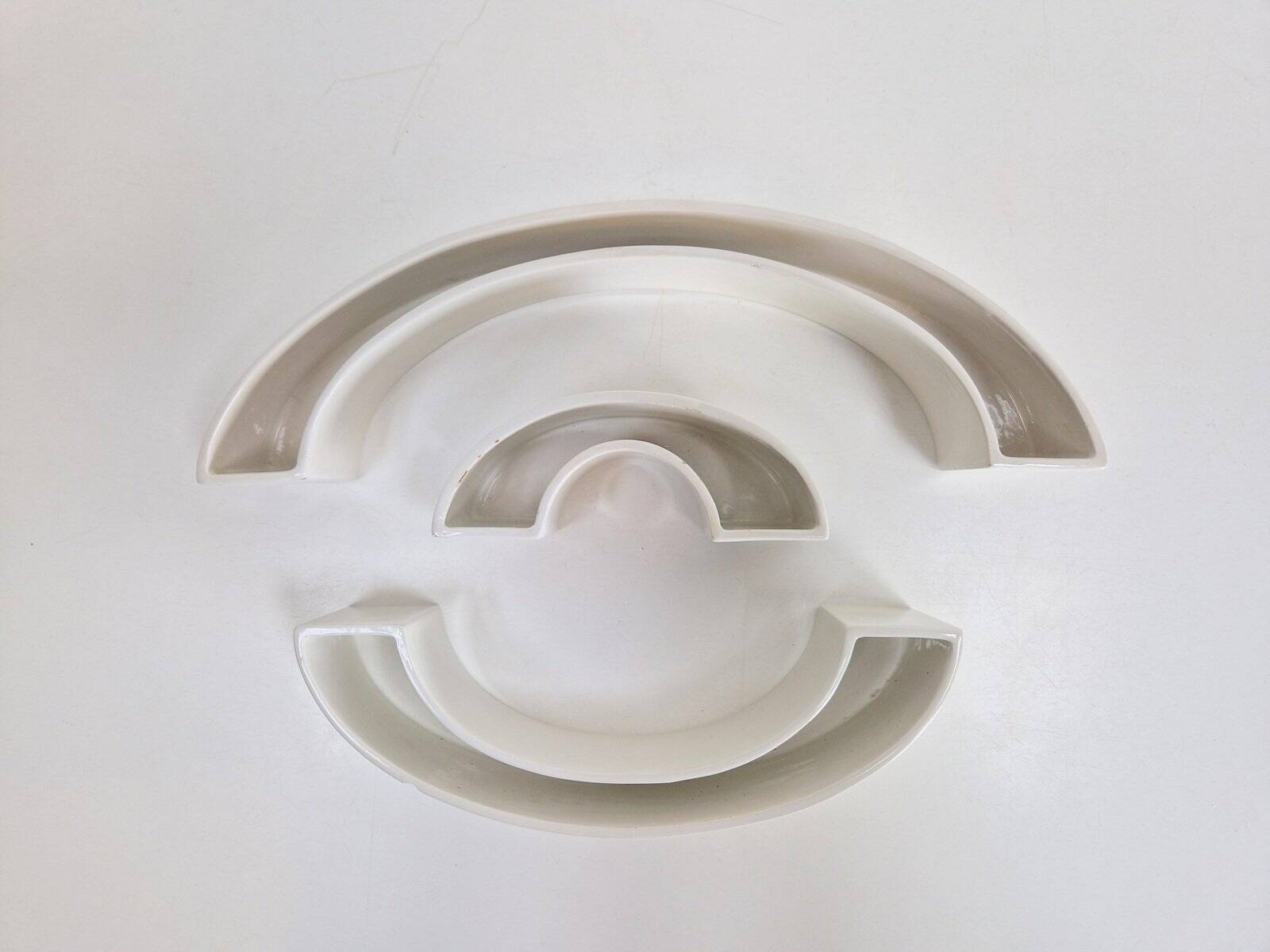 Tremiti Tondo Bowls in Ceramic by Angelo Mangiarotti for Danese Milano, 1964, Set of 3