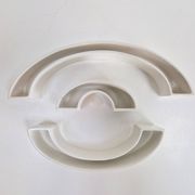 Tremiti Tondo Bowls in Ceramic by Angelo Mangiarotti for Danese Milano, 1964, Set of 3
