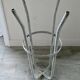 Wooden and metal high stool, 1960s