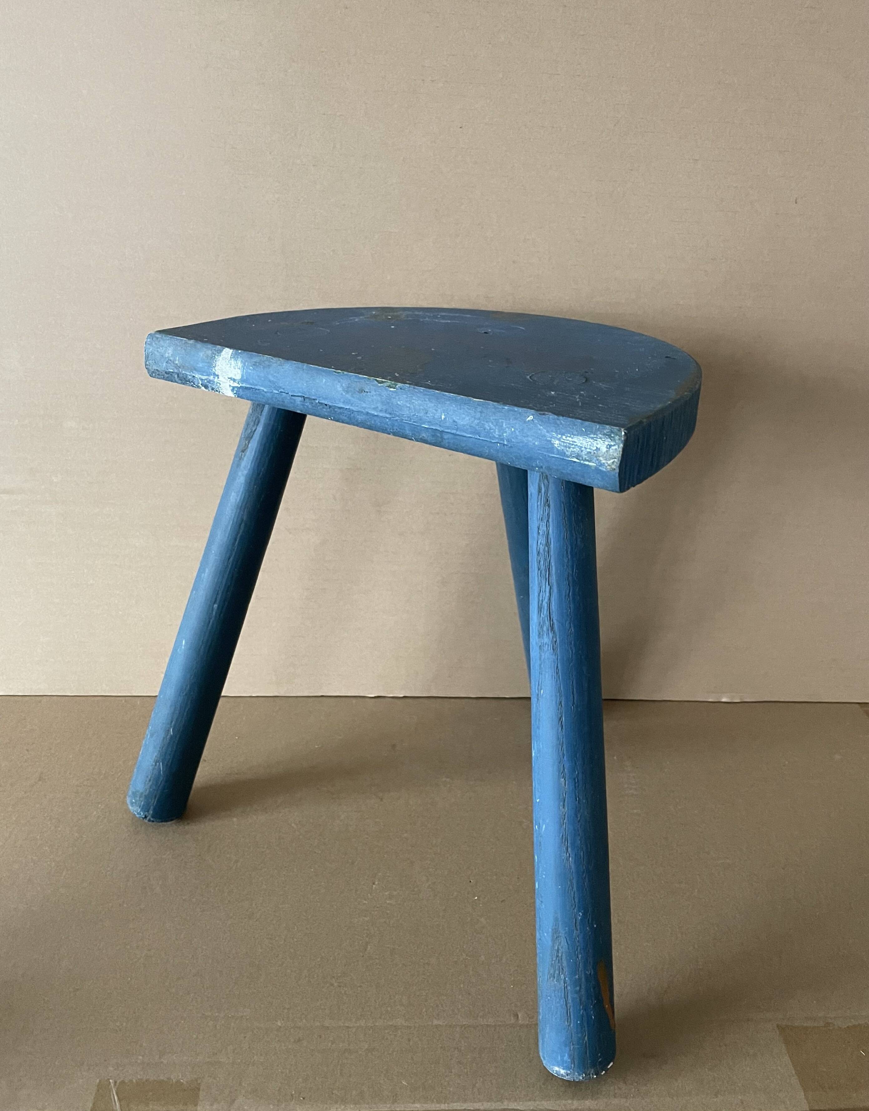 Wooden tripod stool