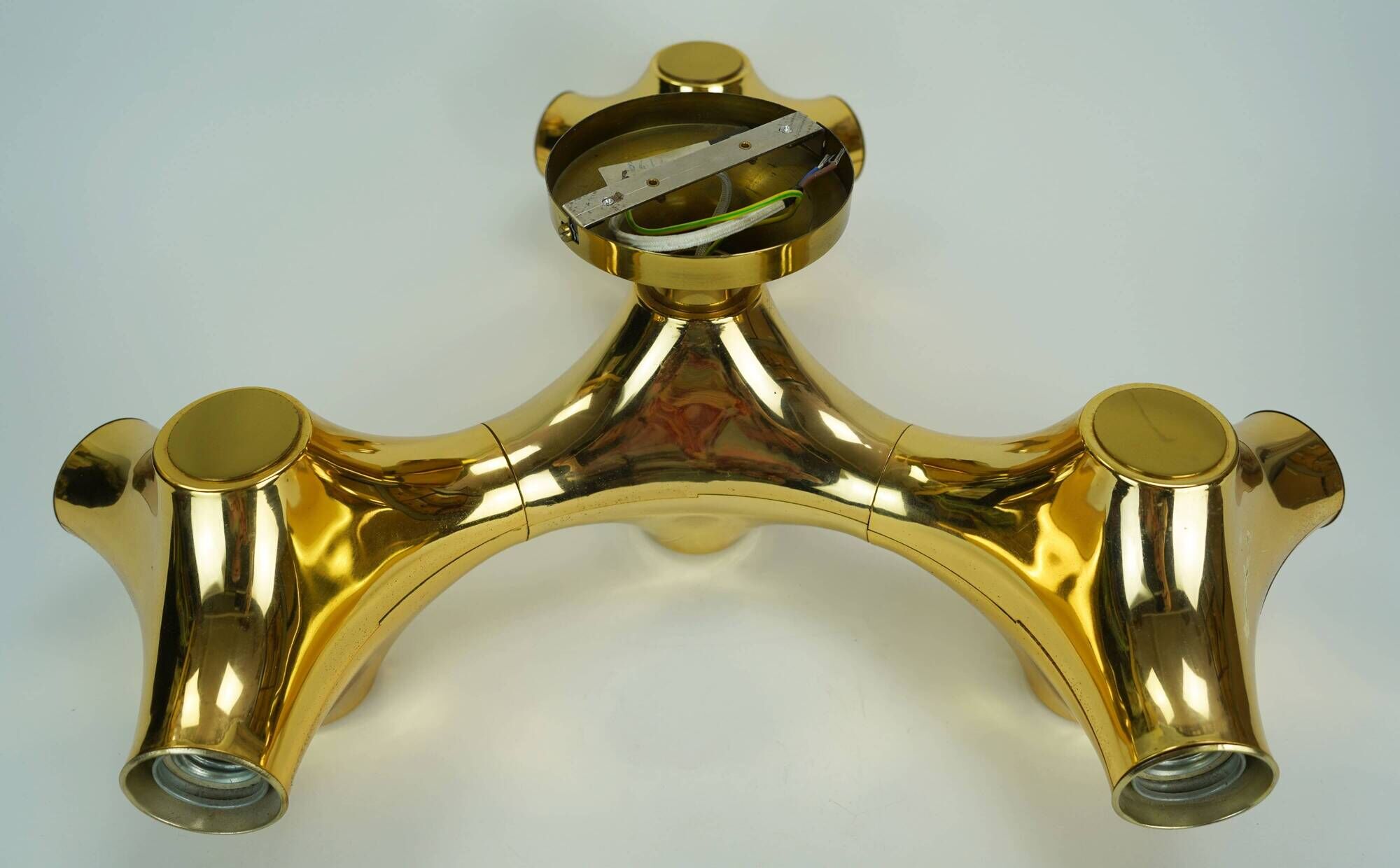 cosack gemini space age CEILING LIGHT - gold-colored - sputnik - 1970s