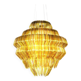 Gold Resin Chandelier Mod Brilli G by Jacopo Foggini