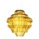 Gold Resin Chandelier Mod Brilli G by Jacopo Foggini