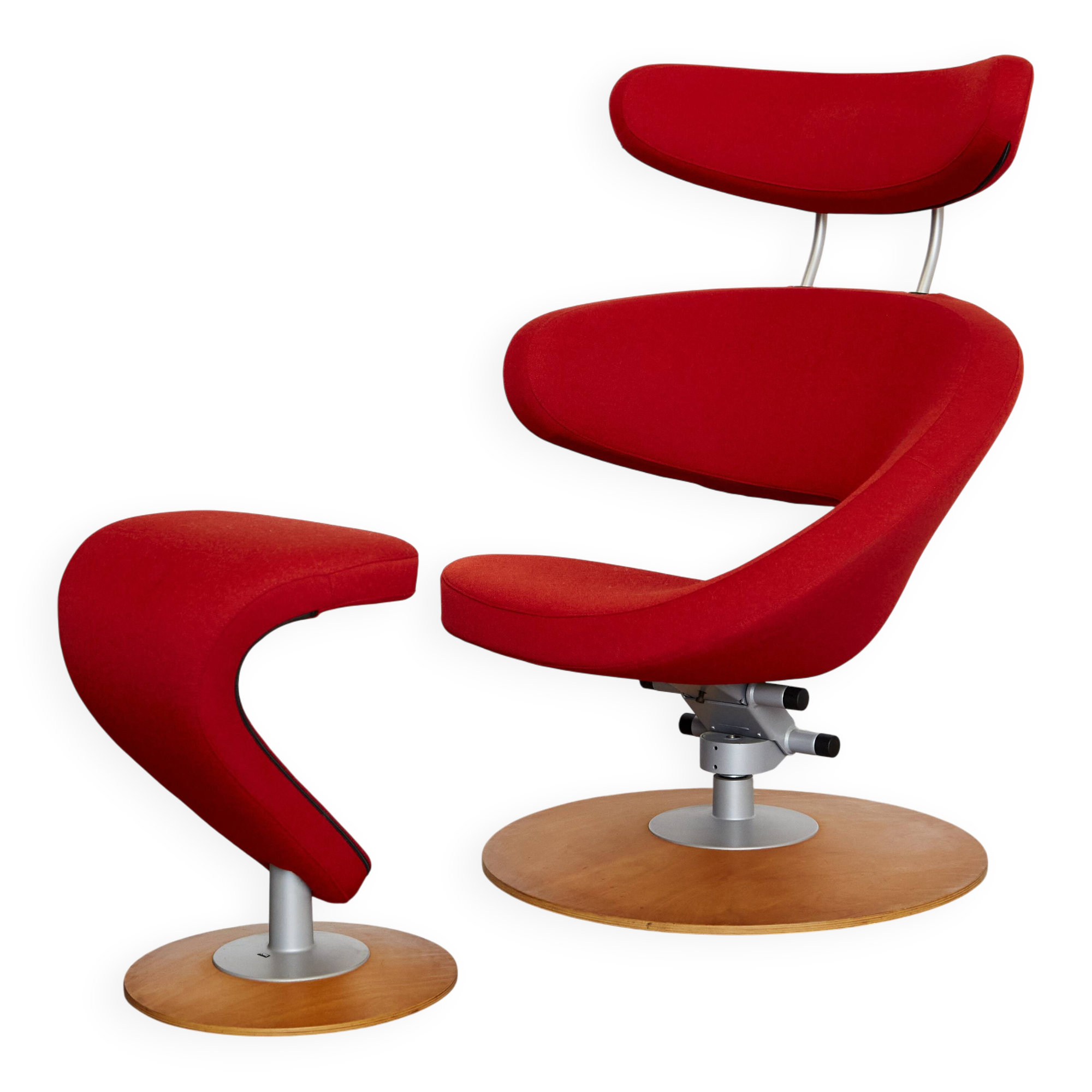 Lounge Chair & Ottoman Peel by Olav Eldøy Asu for Stokke
