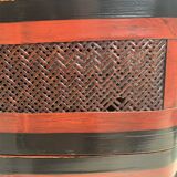 Pair of Chinese bamboo baskets