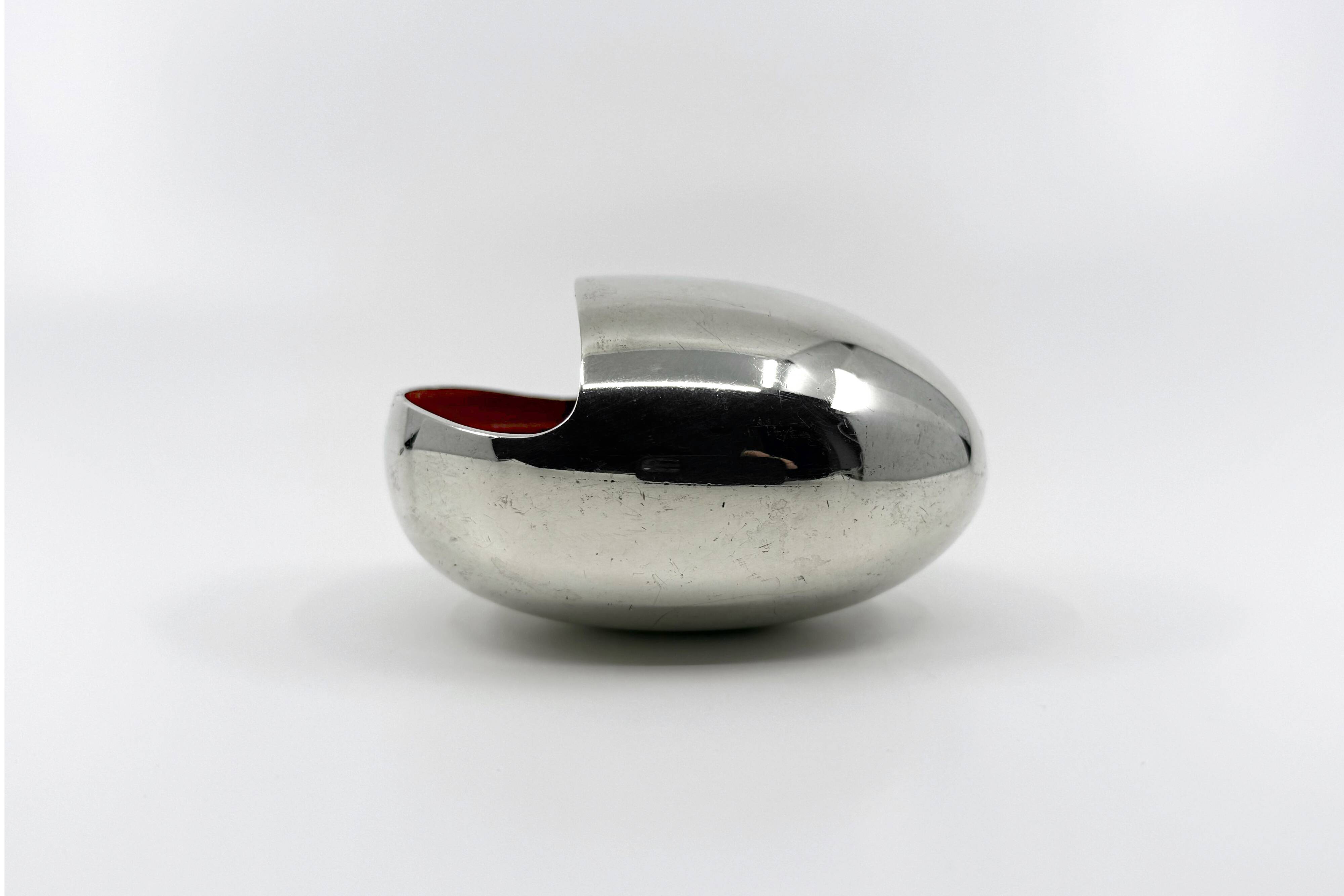 Cendrier moderniste "the smile" • Hans Bundle pour Carl Cohr • Danemark 50s