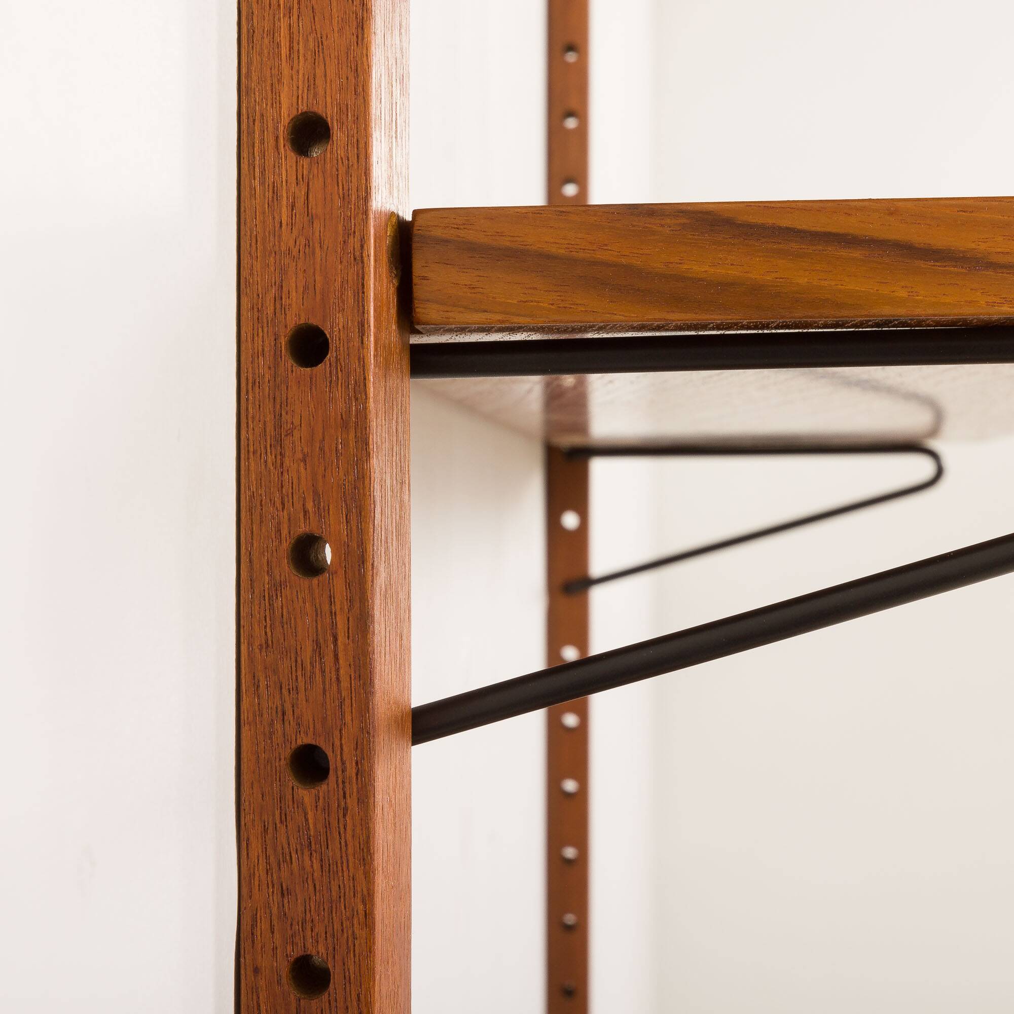 Étagères danoises en teck du milieu du siècle, lot de 4, années 1960