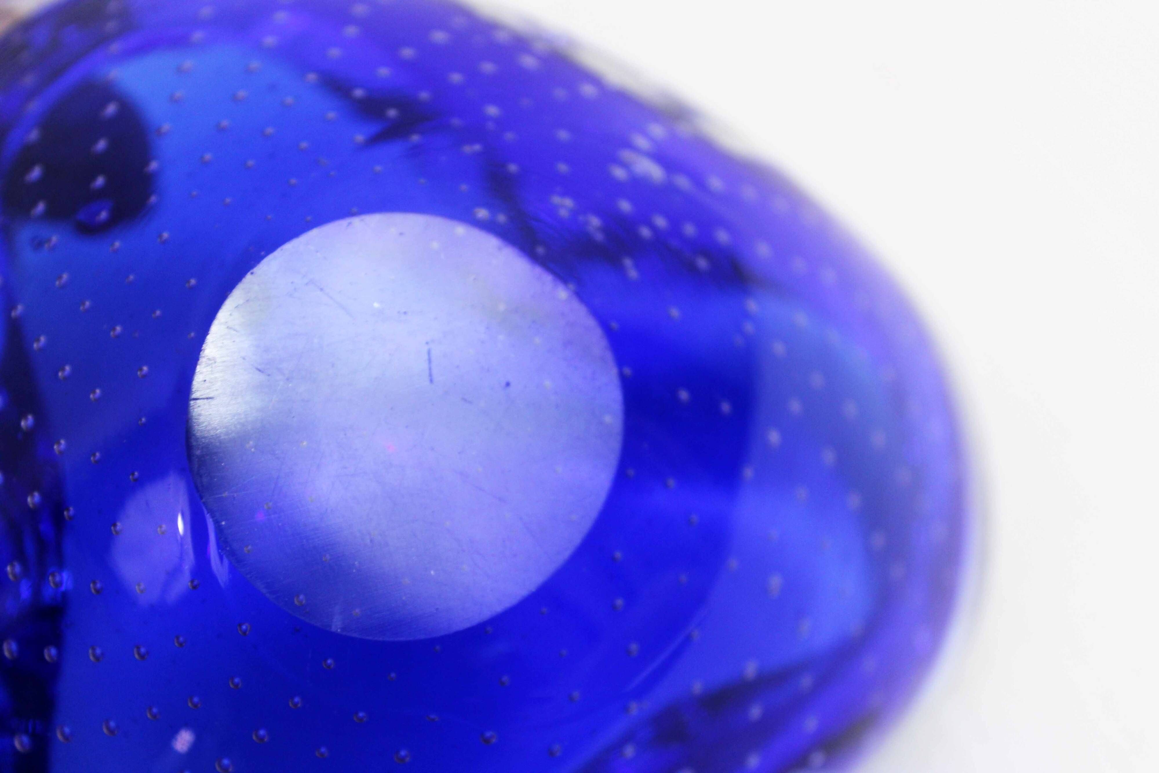 Cendrier en verre bullé Murano