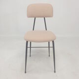 Set of 4 Italian Metal Dining Chairs, 1960's