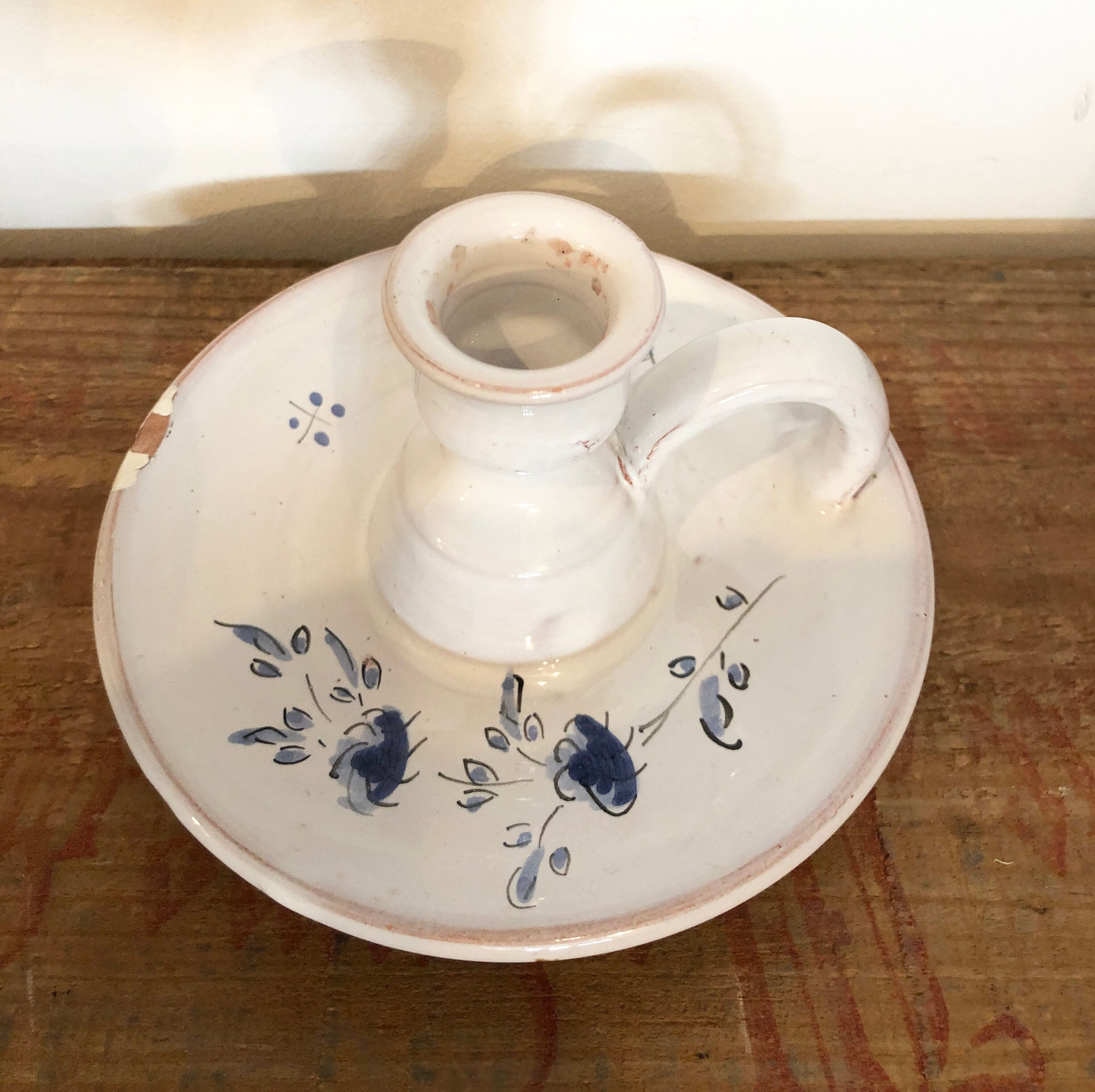 Moustiers candle holder