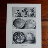 Traditional ceramics of Mexico board Primitive decoration