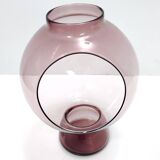 Postmodern Old Rose Murano Glass Vase with a Hole, Italy