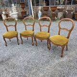 4 chaises style Louis Philippe en noyer