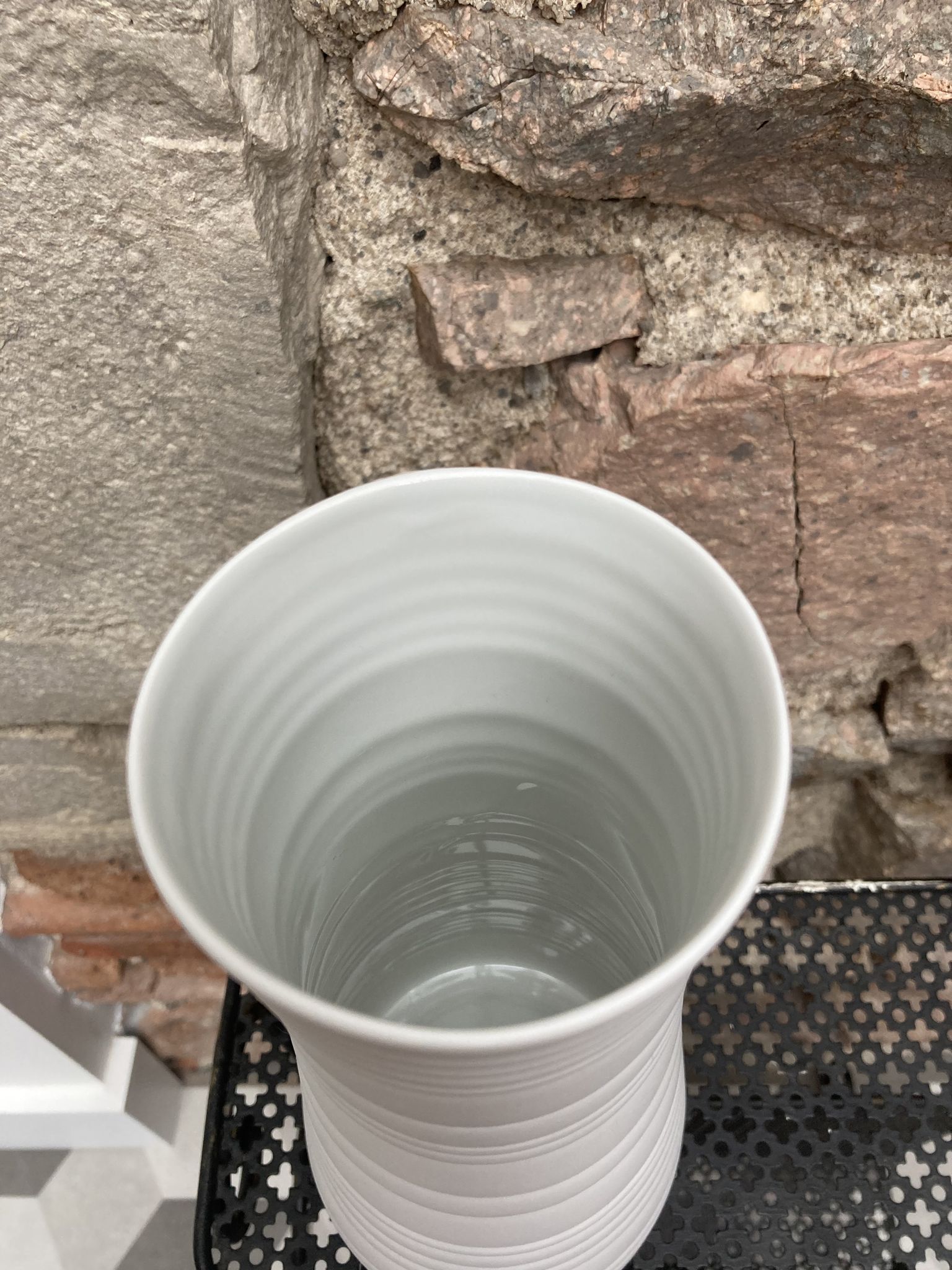 Porcelain biscuit vase