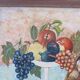 Oil painting still life signed and dated, painted on board with frame B8
