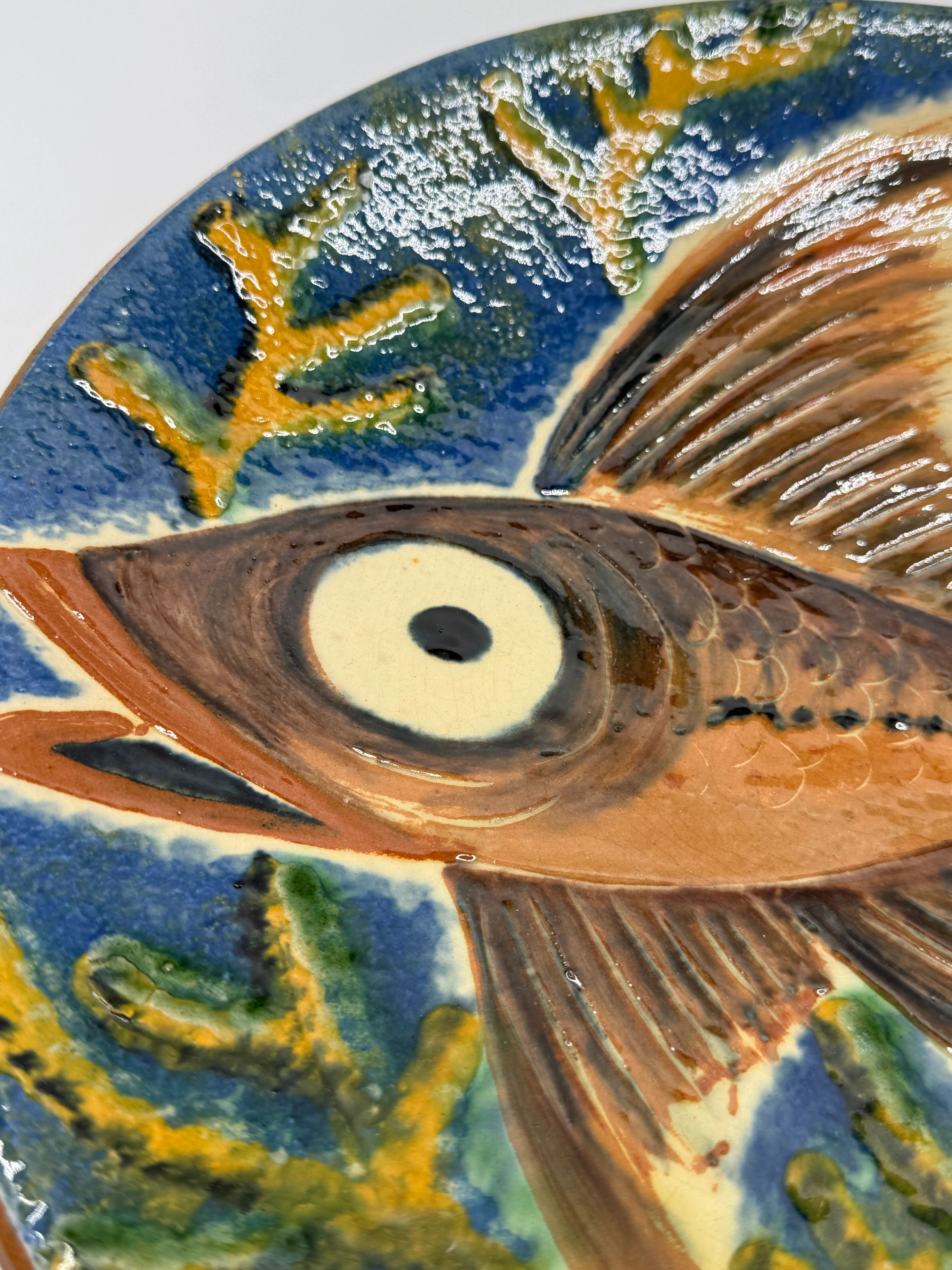 Wall plate "fish" by Puigdemont, Catalonia 1960s