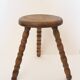 Tabouret en bois vintage