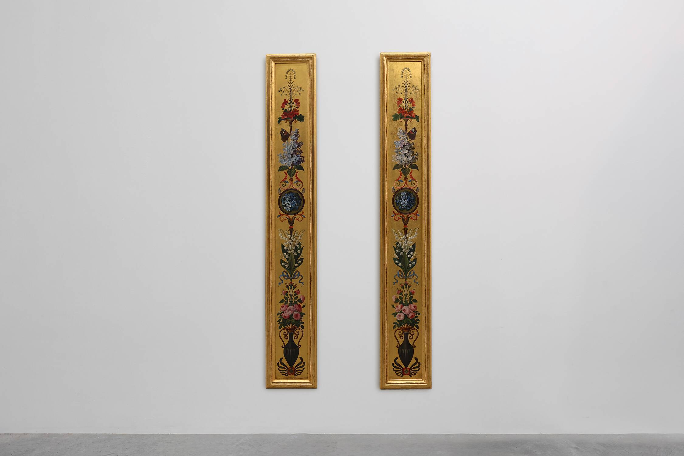 Pair of Baroque Decorative Panels, France, 19th Century