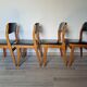 Ensemble de 4 chaises scandinaves vintage