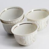 Set of 4 old cups fatma hand
