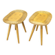 Pair of Rattan Side Tables by Jan Kalous for ULUV, 1970s