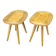 Pair of Rattan Side Tables by Jan Kalous for ULUV, 1970s