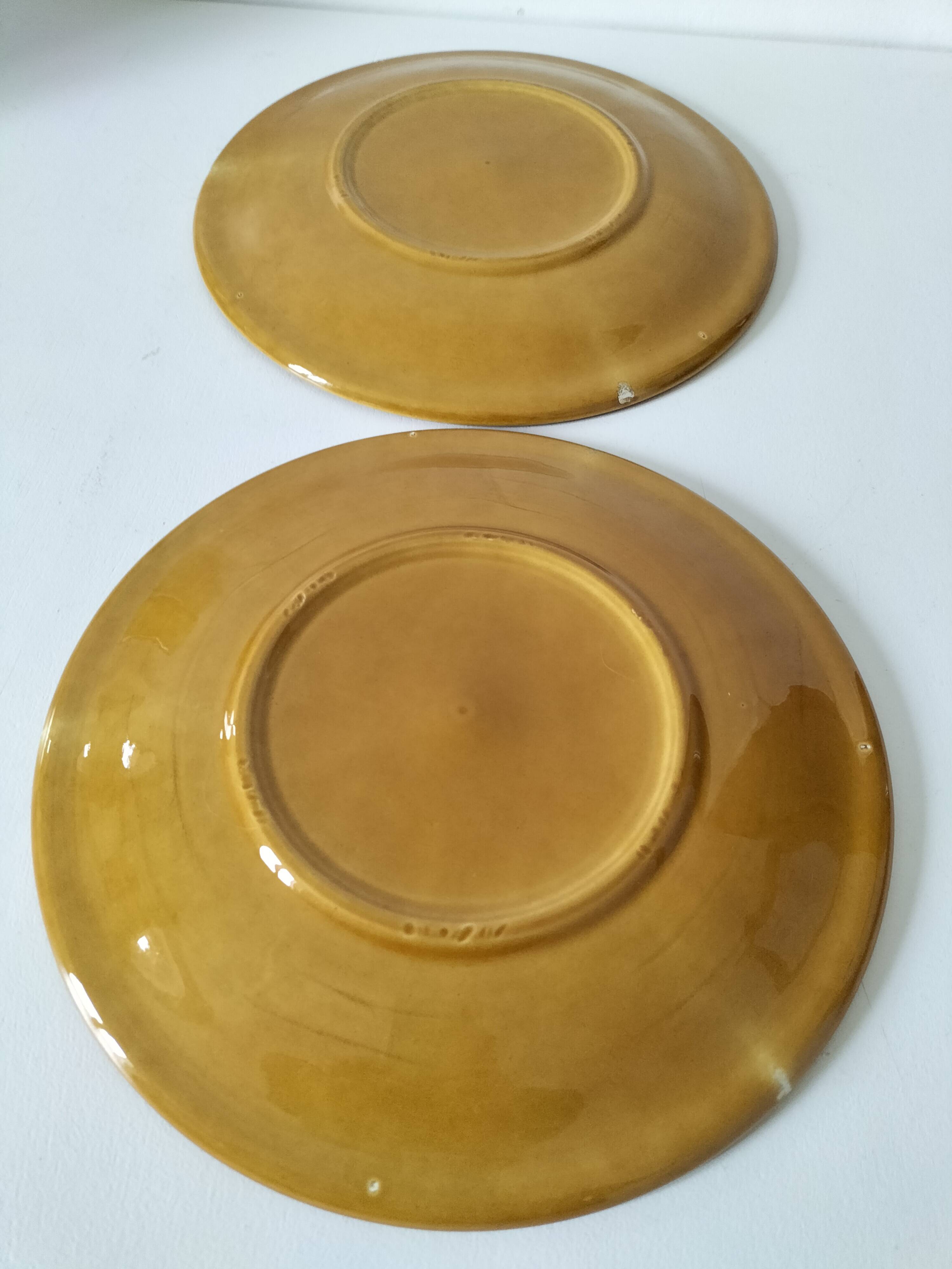 Duo of oyster plates in slip