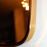 Asymmetrical vintage 50'60 ' free-form mirror, 33x73cm