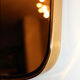 Asymmetrical vintage 50'60 ' free-form mirror, 33x73cm
