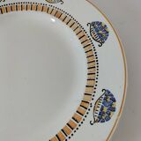Plat rond Longwy art déco