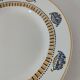 Round plate Longwy Art Deco