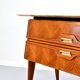 Italian Midcentury Sideboard in Rosewood, Carrara Marble and Brass