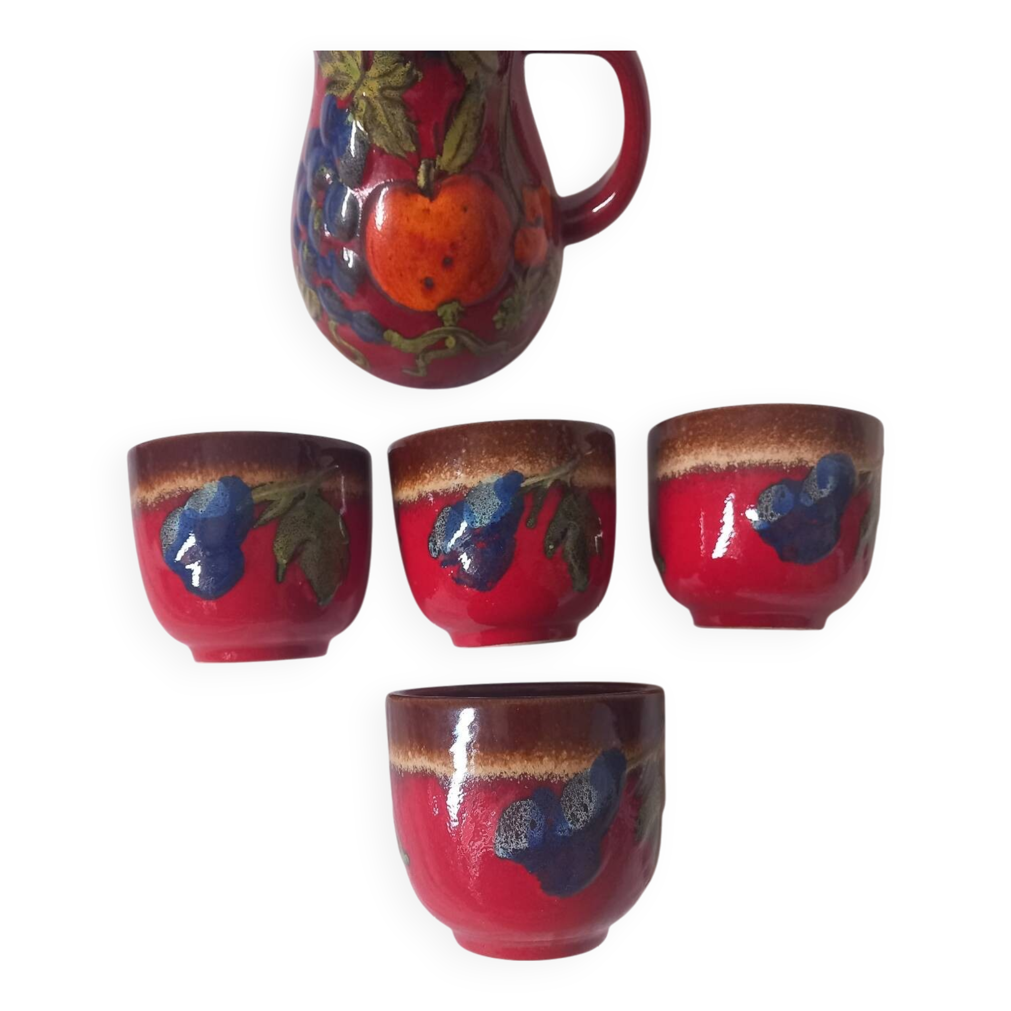 Vintage orangeade service