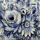 Vintage blue ceramic vase from Bassano, Italy, 1970s.