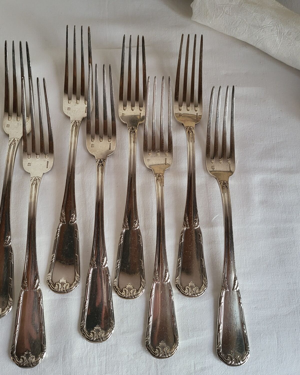 12 Fourchettes en métal argenté Boulenger Couverts de table
