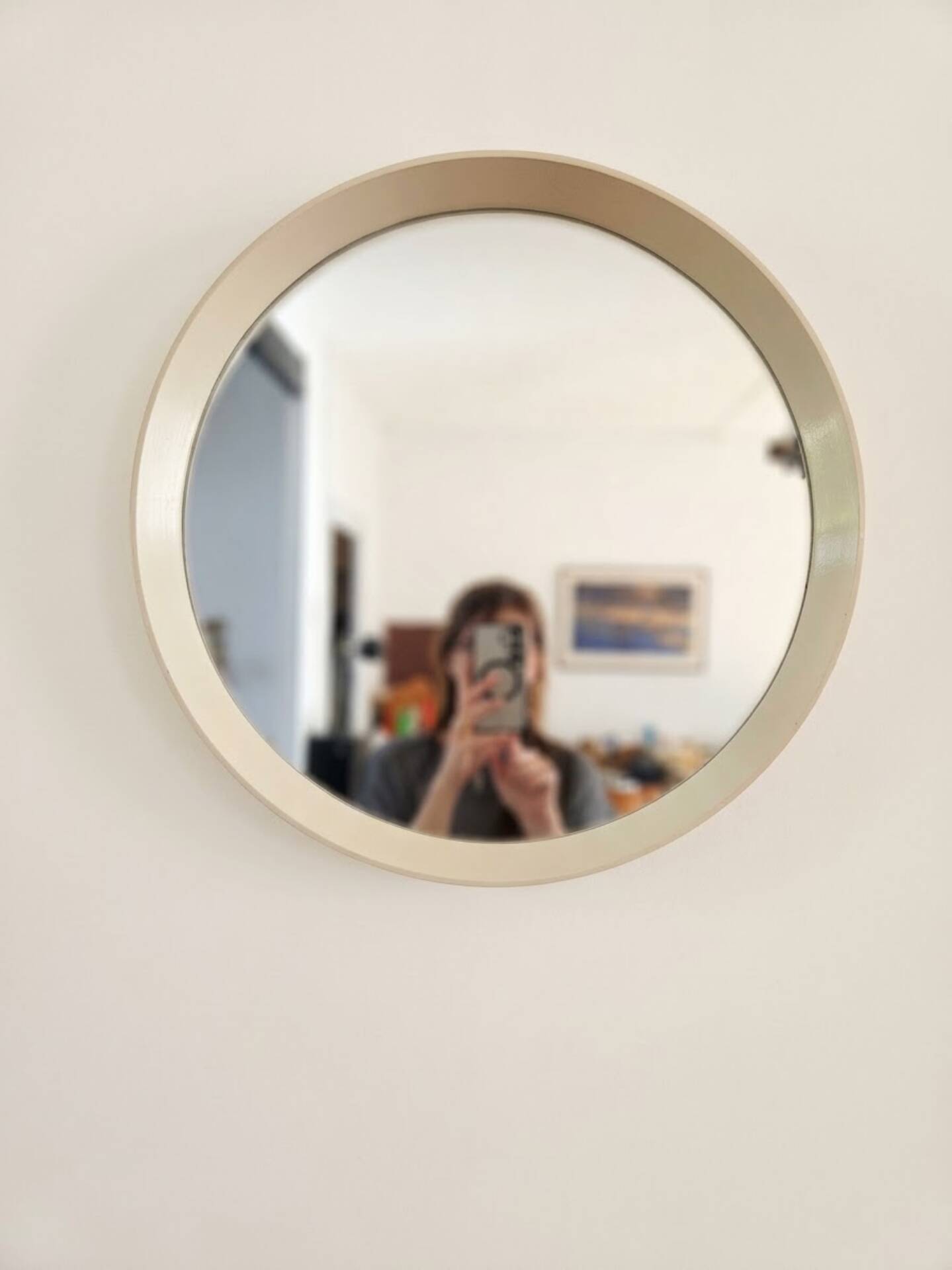 Miroir vintage en bois laqué