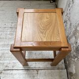Solid elm stool Maison Regain