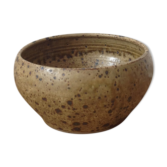 Salad bowl or dish in gres pyrité spirit tiffoche