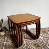 Teak nesting tables – Nathan Furniture, UK