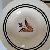Ensemble assiettes Gien modèle Odile vintage