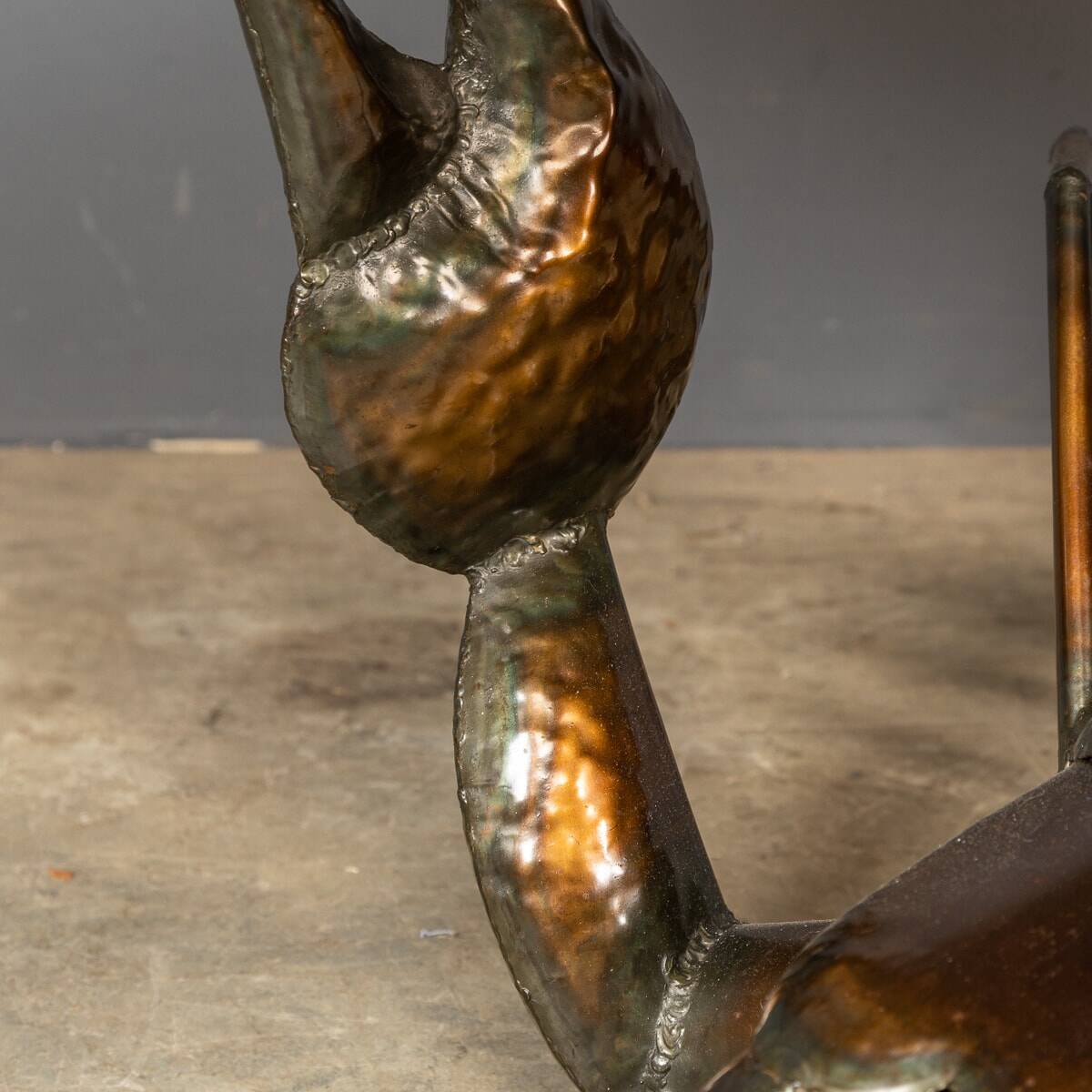 Unusual metal scorpion shaped coffee table c.1970