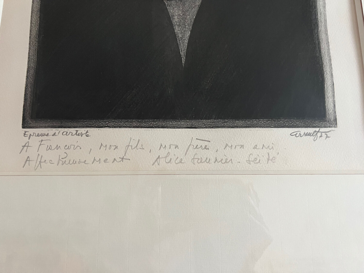 Painting portrait of a woman in profile