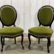 Paire de chaises d'époque Napoléon III en palissandre - 19ème