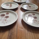 Set of 5 Sarreguemines dessert plates